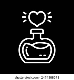 Love Potion Perfume icon vector