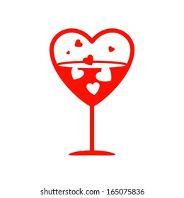 Love potion red icon.