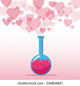 love potion valentines day hearts background