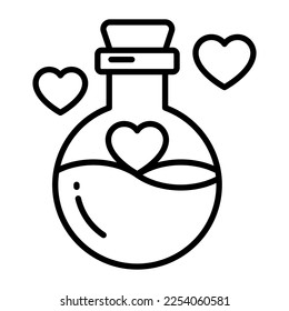 Love potion vector design in modern and trendy style