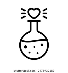Love potion vector design in modern and trendy style