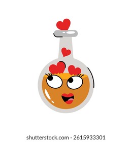 Love potion vector Sticker. Eps 10 file