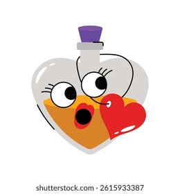 Love potion vector Sticker. Eps 10 file