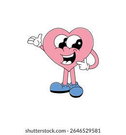 love present character vector color illustration