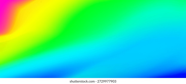 Love pride parade banner template. Abstract rainbow background. Spectrum color gradient. Blurred colorful rainbow bg. Vector autism spectrum illustration. Prism light leak hologram bg. LGBTQ backdrop