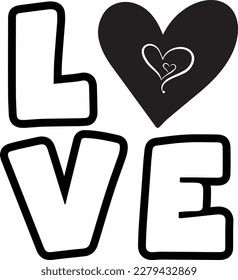 Love print ready design, vector file