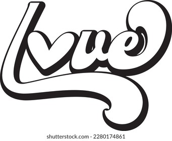 Love print ready file, printable file,