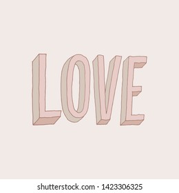 tee impreso de amor, letra tipográfica para ilustración vectorial de t pantalones