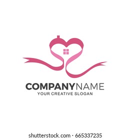 Love Property logo vector illustration