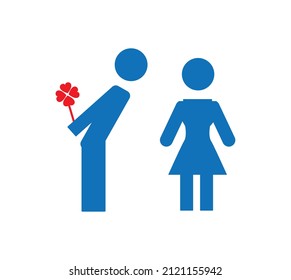 love proposal icon vector illustration.
