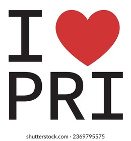 I love Puerto Rico	typography vector