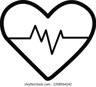 love pulse icon