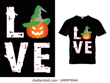 Love Pumpkin T shirt For Halloween