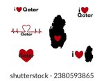 I love Qatar. Patriotic Sublimation Bundle 