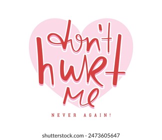 Love quote calligraphy and pink heart shape. Vector illustration design for fashion graphics, slogan tees, t shirt prints, posters, stickers.