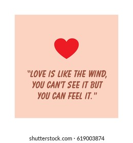 love quote postcard