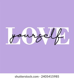 love quote. Self care one word modern calligraphy phrase . Be careful. T-shirt, pin label, badge, sticker, greeting card, banner design print vector illustration
