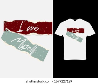 Love quote t-shirt design template vector.