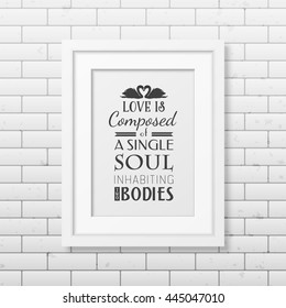 Love. Quote Typographical Background.
