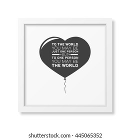Love. Quote Typographical Background.