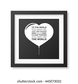 Love. Quote Typographical Background.