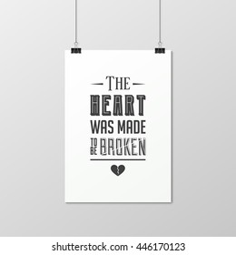 Love. Quote Typographical Background.