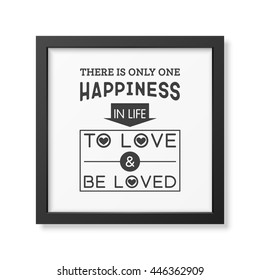 Love. Quote Typographical Background.