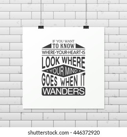 Love. Quote Typographical Background.