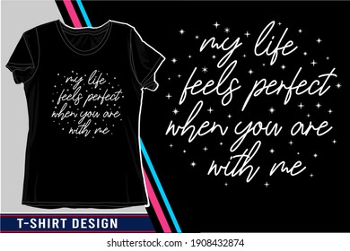 love quote typography t shirt design graphic vector illustration