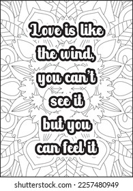  Love Quotes. inspirational words coloring book pages. Motivational Quotes Coloring Page For Adults. valentine's day coloring book design.  Affirmative quotes coloring page. Positive quotes.