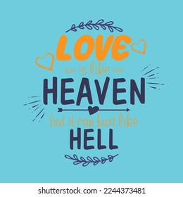 Love Quotes typography background poster