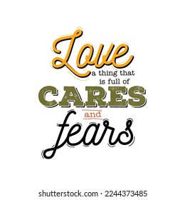 Afiche de fondo tipográfico de Love Quotes