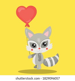 love racoon design vector illustration