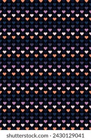 Love Rainbow color seamless pattern. Design for sweater, scarf, comforter or clothes texture. Vector illustration