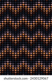 Love Rainbow color seamless pattern. Design for sweater, scarf, comforter or clothes texture. Vector illustration