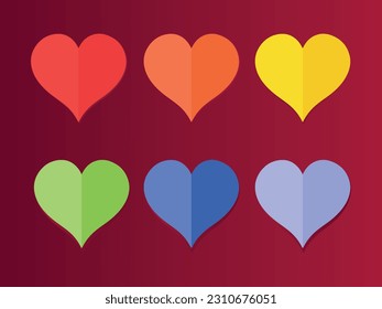 Love rainbow heart isolated icon. Homosexuality, equality, diversity, pride, freedom concept.