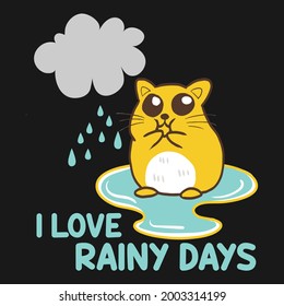 i love rainy days baby t shirt