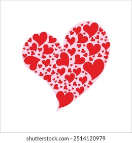 Ícone de Vetor Grande e Pequeno Vermelho de Amor
