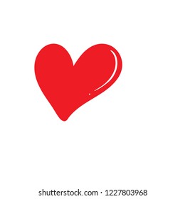 love red icon vector
