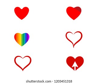 Love red logo and symbol