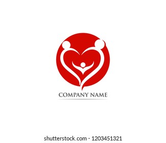 Love red logo and symbol
