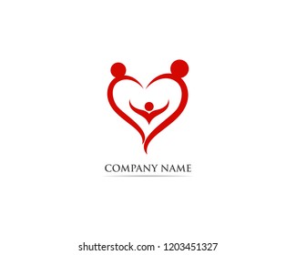 Love red logo and symbol