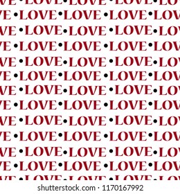 love red text polka line art vector 