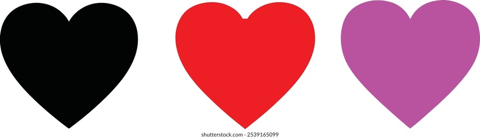 amor vetor vermelho coração ícone de amor ilustrador