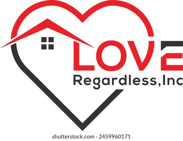 Love Regardless logo design for real estate business