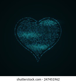 Love related words concept, vector elegant  illustration