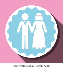 Love and relationship graphic design, vector illustration eps10