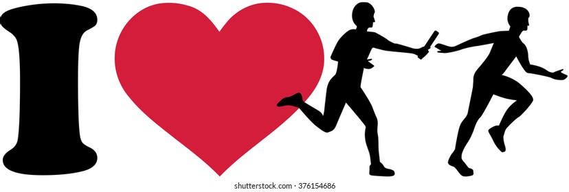 I love relay with silhouettes