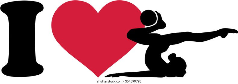 I love rhythmic gymnastics with ball