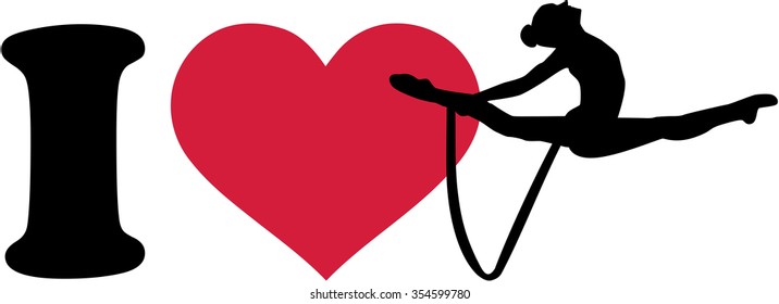 I love Rhythmic gymnastics with rope